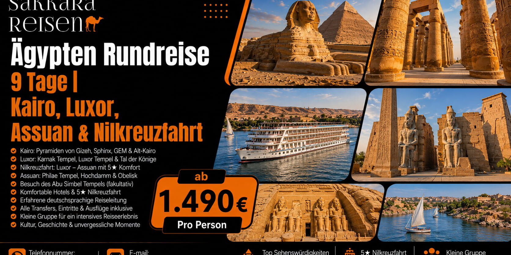 Ägypten Rundreise 9 Tage | Kairo, Luxor, Assuan & Nilkreuzfahrt Ägypten Rundreise 9 Tage | Kairo, Luxor, Assuan & Nilkreuzfahrt