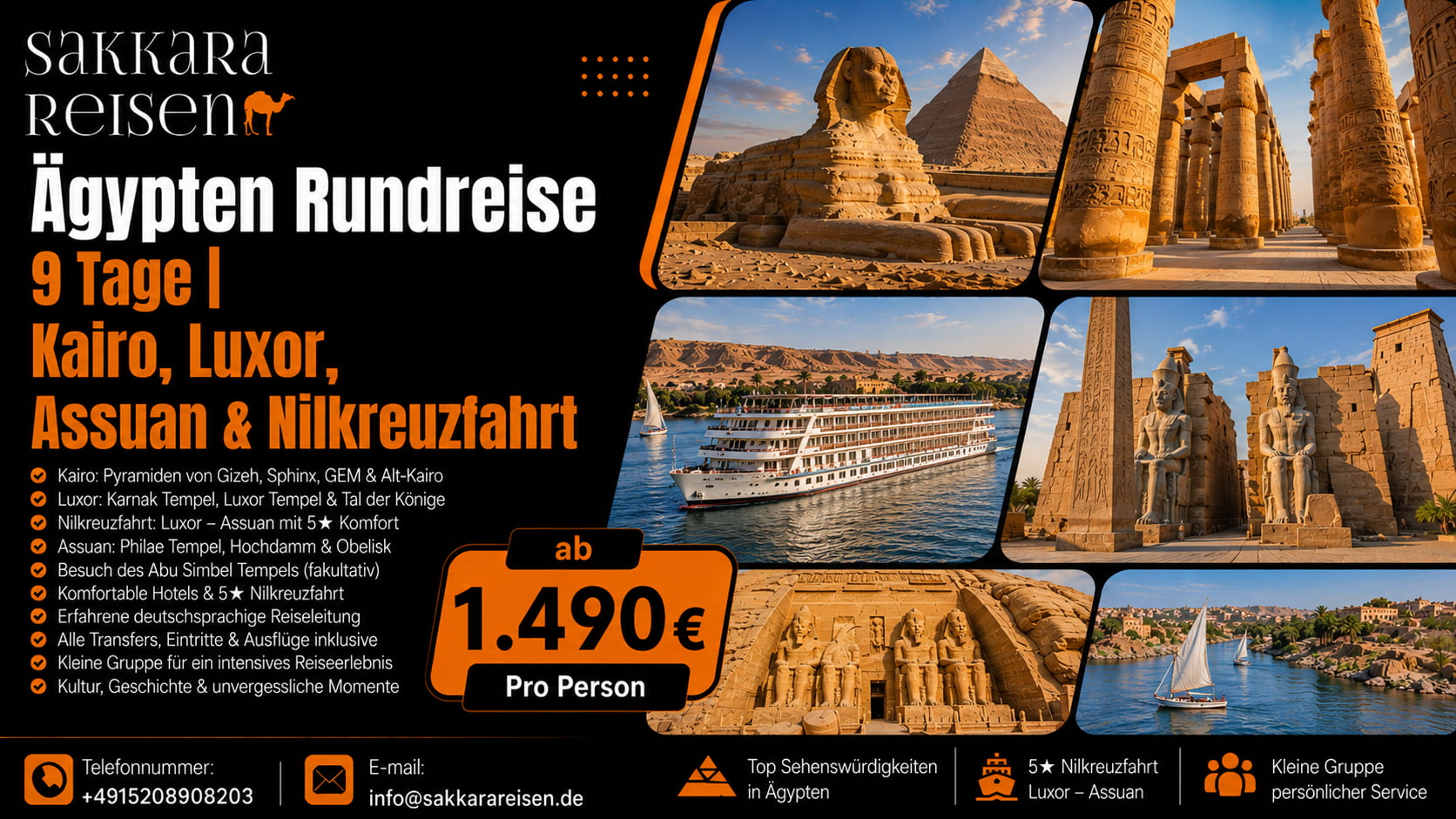 Ägypten Rundreise 9 Tage | Kairo, Luxor, Assuan & Nilkreuzfahrt