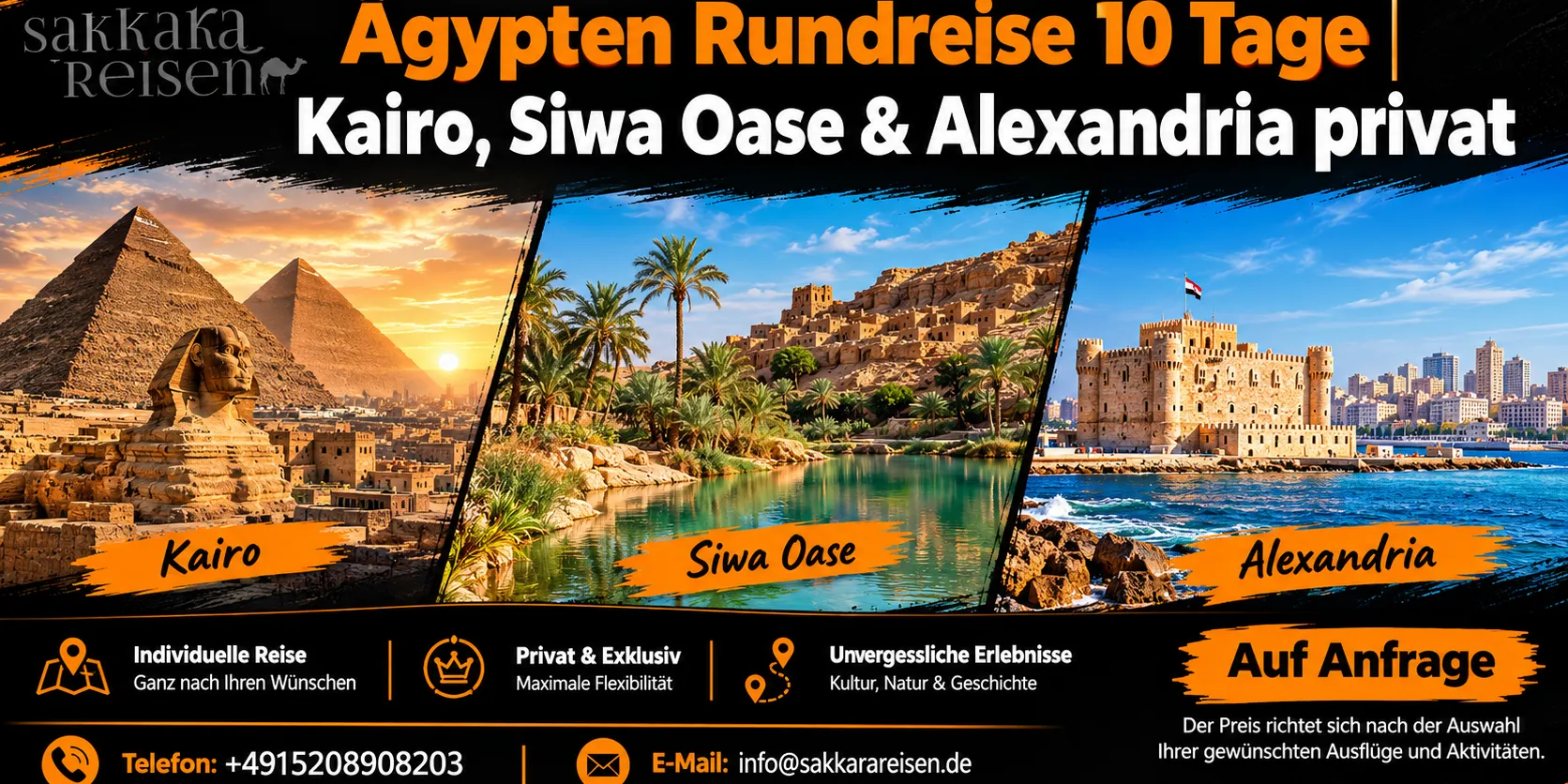 Ägypten Rundreise 10 Tage | Kairo, Siwa Oase & Alexandria privat
