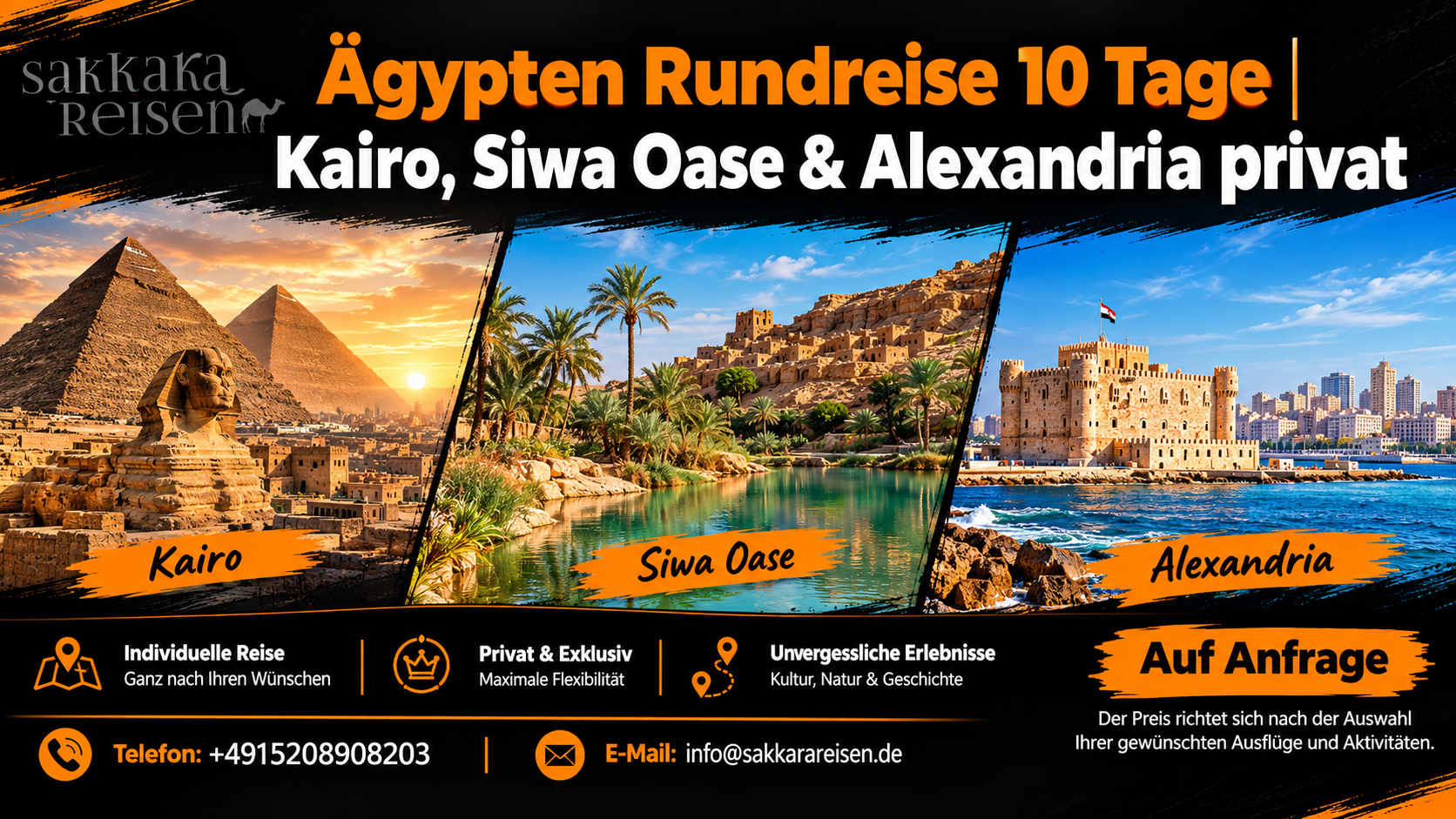 Ägypten Rundreise 10 Tage | Kairo, Siwa Oase & Alexandria privat