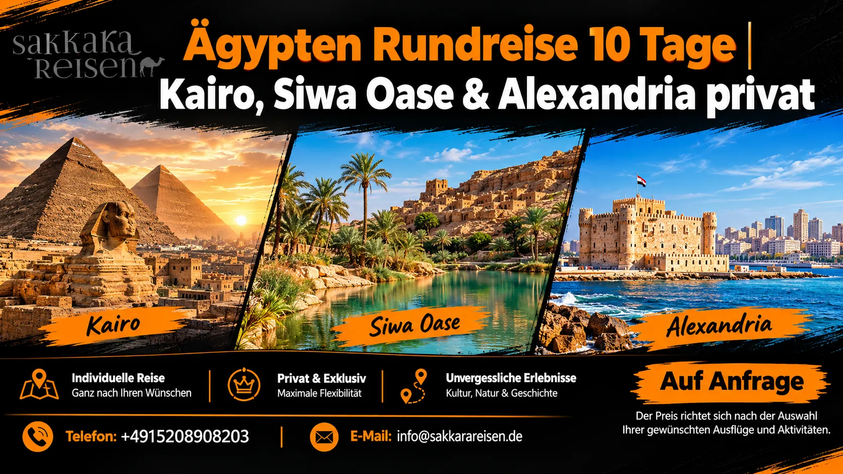 Ägypten Rundreise 10 Tage | Kairo, Siwa Oase & Alexandria privat