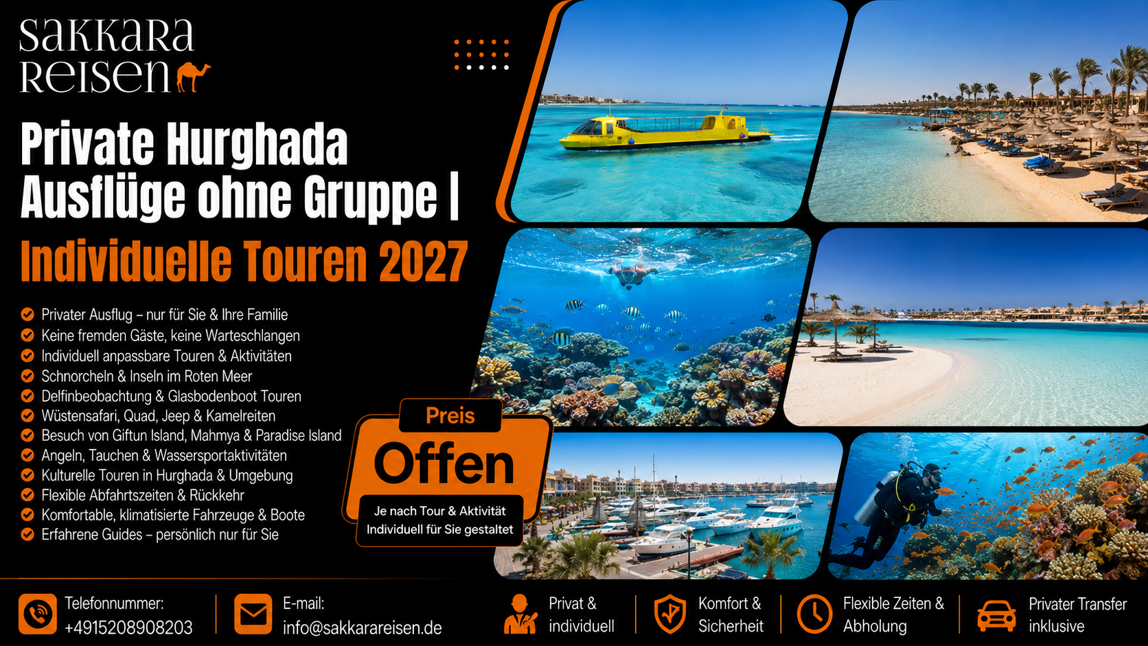 Private Hurghada Ausflüge ohne Gruppe | Individuelle Touren 2027