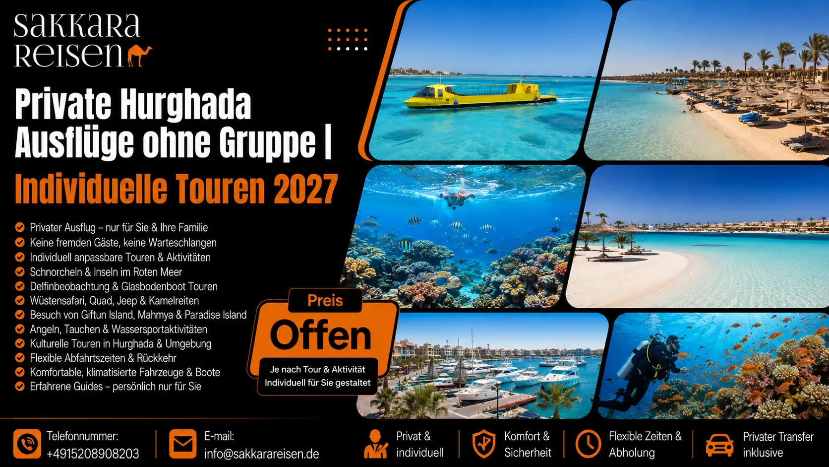 Private Hurghada Ausflüge ohne Gruppe | Individuelle Touren 2027