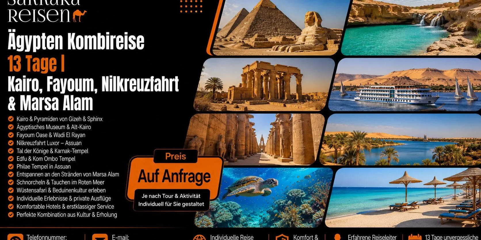 Ägypten Kombireise 13 Tage | Kairo, Fayoum, Nilkreuzfahrt & Marsa Alam Ägypten Kombireise 13 Tage | Kairo, Fayoum, Nilkreuzfahrt & Marsa Alam